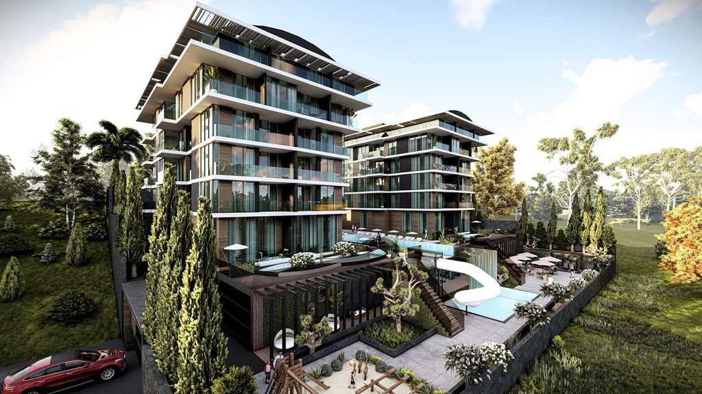 Image of Modern apartments in the center of Alanya with sea view for citizenship and residence permit